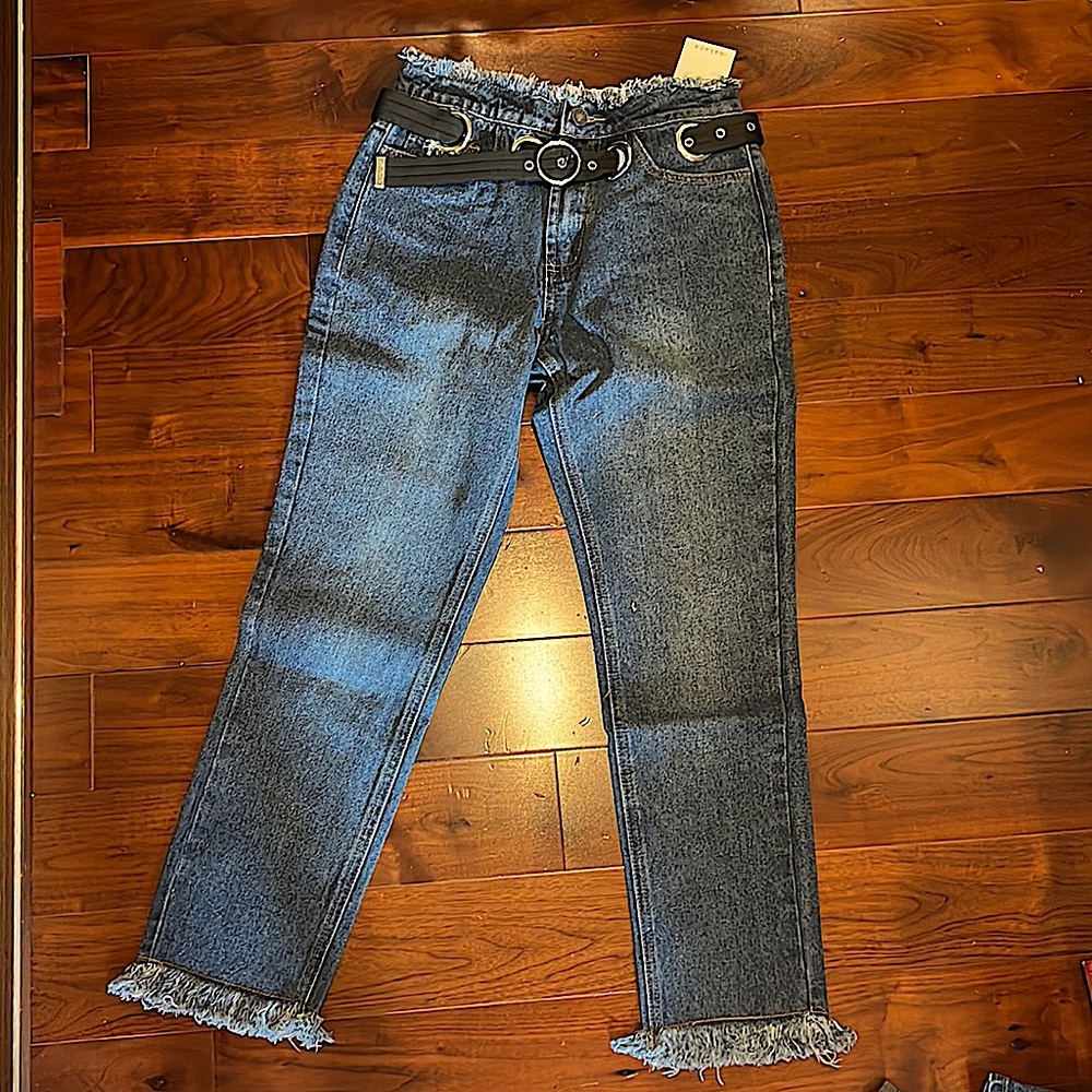 High rise fancy jeans